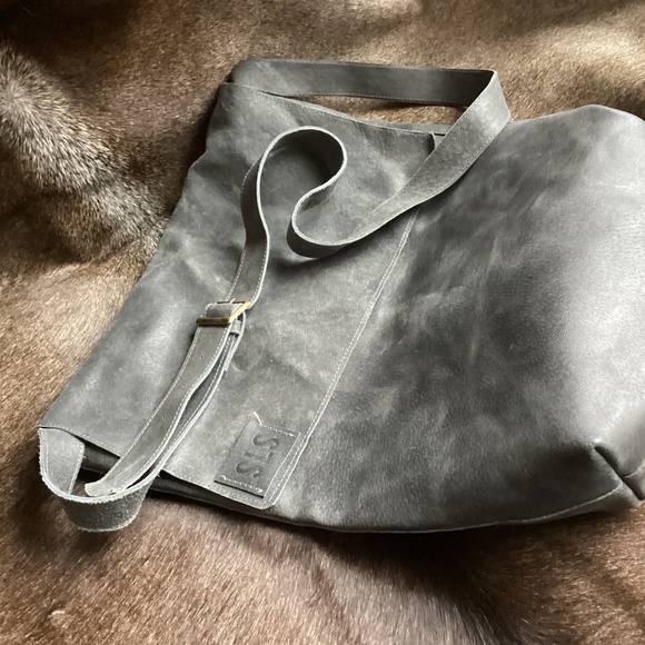 MAYKO Bags SLS Big Suede Leather Top Flap Satchel Crossbody Handbag Israel - Picture 10 of 12